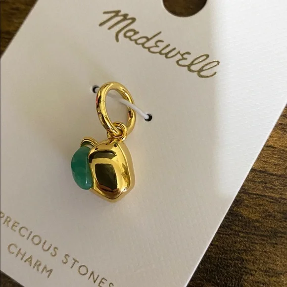 NWT MADEWELL Semiprecious Apple Charm - Picture 3 of 6